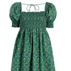 Athena Emerald Trellis Nap Dress